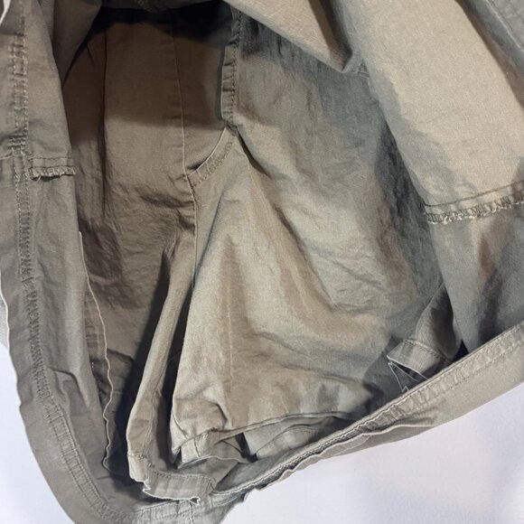 St. John's Bay Skirt Skort 20W Army Green Utility Pockets Cotton Stretch - Picture 4 of 9